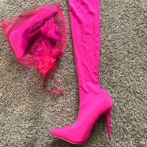 thigh high shoe boots